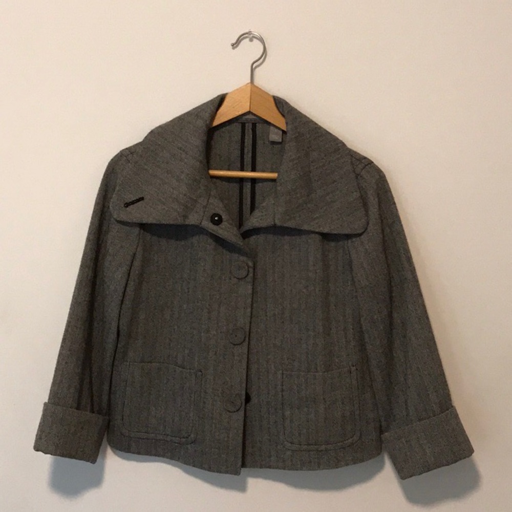 Liz Claiborne Stylish Wool Tweed Jacket